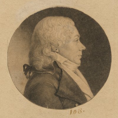Uidentifisert mann av Charles Balthazar Julien Févret de Saint-Mémin