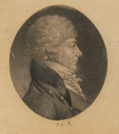 Uidentifisert mann av Charles Balthazar Julien Févret de Saint-Mémin
