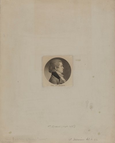 Oberst Wm. Duane av Charles Balthazar Julien Févret de Saint-Mémin