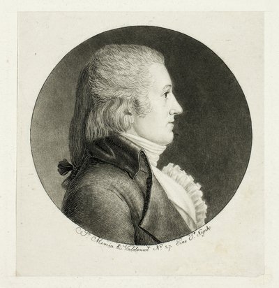 Profilportrett, Blake av Charles Balthazar Julien Févret de Saint-Mémin