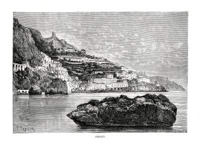 Amalfi, Italia, 1879 av Charles Barbant
