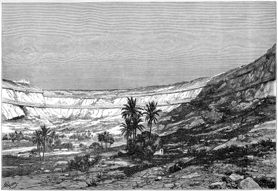 Kasr-el-jebel Cirque, Syria, ca 1890 av Charles Barbant