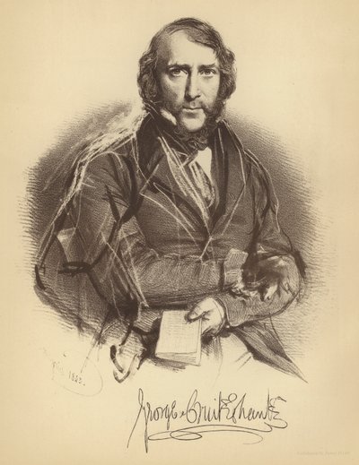 George Cruikshank av Charles Baugniet
