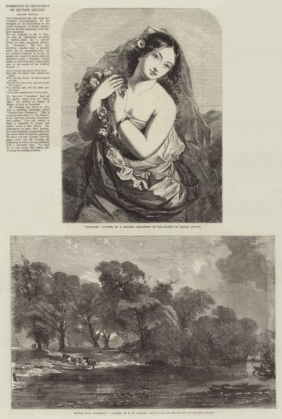 Utstilling av Society of British Artists av Charles Baxter