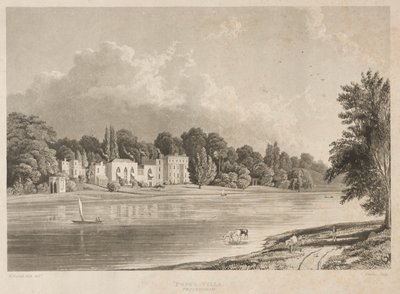 Popes Villa, Twickenham, 1828. av Charles Bentley