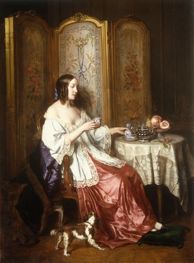 En kopp sjokolade, 1844 av Charles Beranger