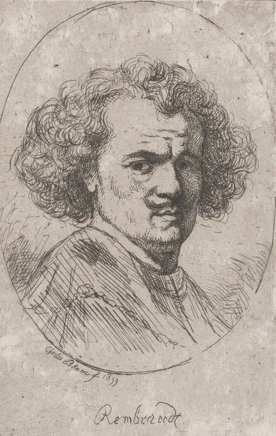Portrett av Rembrandt, 1859. av Charles Blanc