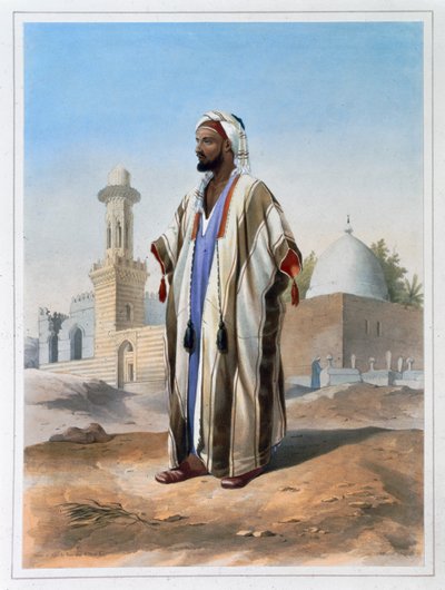 En fyr kledd i en haba, 1848 av Charles Bour