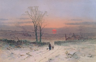 En vinterkveld wc av Charles Branwhite