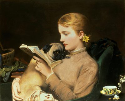 Blond og brunett av Charles Burton Barber