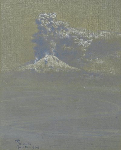 En regnskur av aske ved Ottaviano, 14. april 1906 av Charles Caryl Coleman