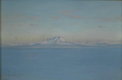 North Wind fra Villa Narcissus, Capri, februar 1905 (pastell og fargeblyant eller fargestift på papir) av Charles Caryl Coleman