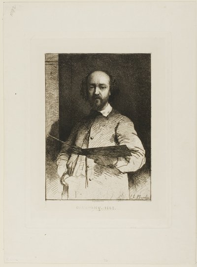 Portrett av Daubigny av Charles Chaplin