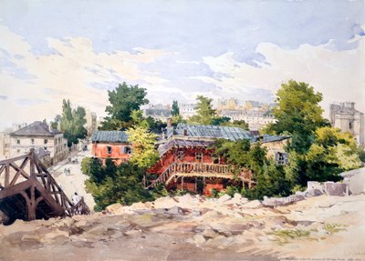 Marboeuf Road nedenfor Avenue de LAlma, Paris, 1867 av Charles Claude Pyne