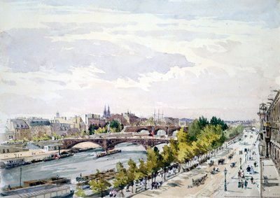 Paris, fra vinduet til Salle dApollon i Louvre mot vest, juli 1867 av Charles Claude Pyne