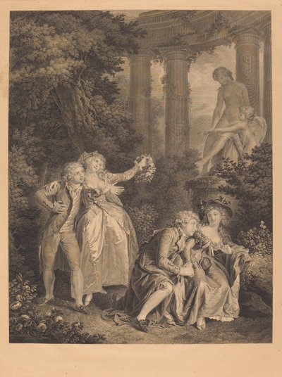 Eden av Charles Clement Bervic after Louis Rolland Trinquesse