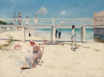 En ferie på Mentone av Charles Edward Conder