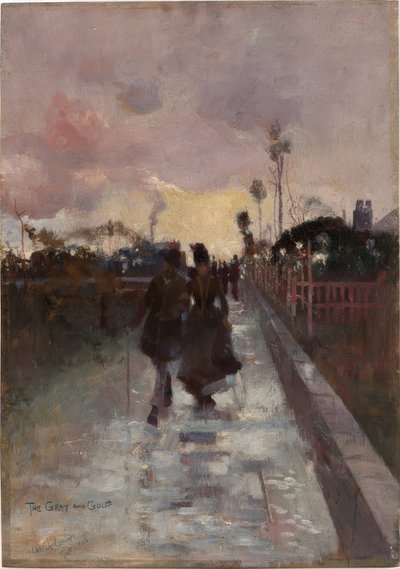 Går hjem (The Grey and Gold) av Charles Edward Conder