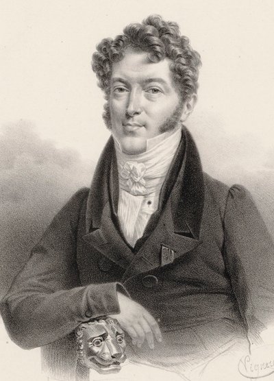 Portrett av fiolinisten og komponisten Charles Philippe Lafont 1781-1839. av Charles Constans