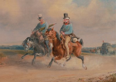 En scene på veien i Frankrike av Charles Cooper Henderson