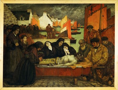 Havets land: Smerte (maleri på lerret) av Charles Cottet