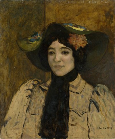 Portrett av en kvinne, ca. 1900. av Charles Cottet