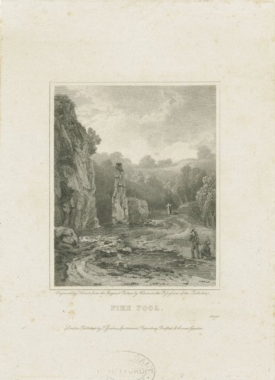 Dovedale - [Charles] Cotton Fishing House: gravering og [?1800-tallet] (trykk) av Charles Cotton