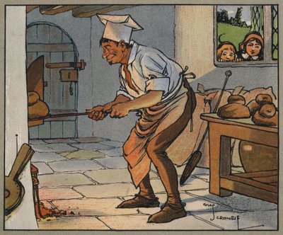 Pat A Cake (farge litho) av Charles Crombie