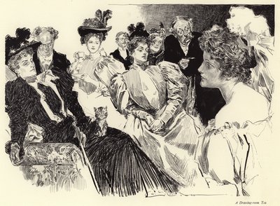 En te i tegnestuen av Charles Dana Gibson