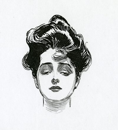 En Gibson-jente, ca. 1902 av Charles Dana Gibson