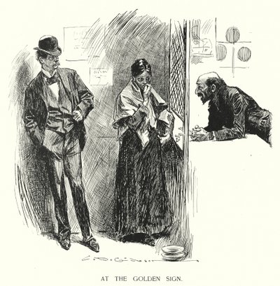 Ved det gyldne tegnet (litho) av Charles Dana Gibson
