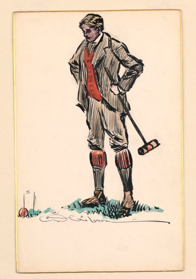 Krokket spiller av Charles Dana Gibson