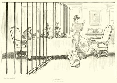 Illustrasjon for The Social Ladder av Charles Dana Gibson