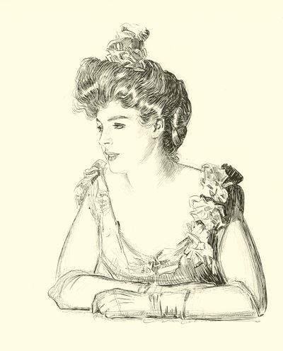 Illustrasjon for The Social Ladder av Charles Dana Gibson