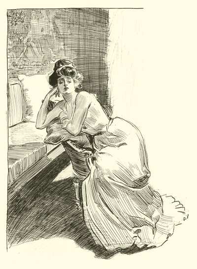Illustrasjon for The Social Ladder av Charles Dana Gibson