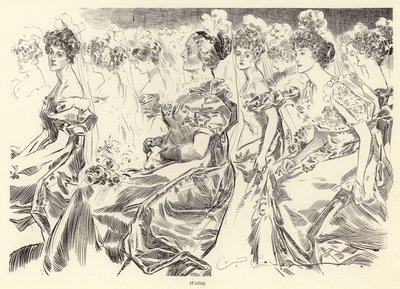 Venter på en tegnestue av Charles Dana Gibson