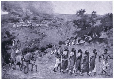 Egyptisk leir på Oljeberget, ca. 1920 (litho) av Charles Daniel Ward
