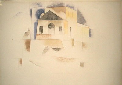 Bermuda House (akvarell på papir) av Charles Demuth
