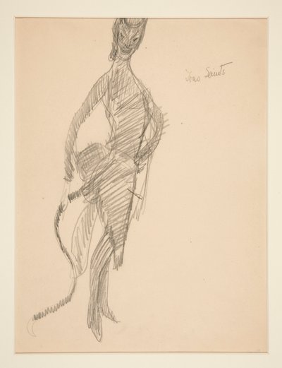 Kostymetegning: Devil As Lady av Charles Demuth