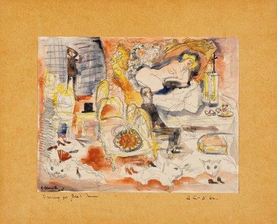 Grev Muffat oppdager Nana med Marquis de Chouard av Charles Demuth
