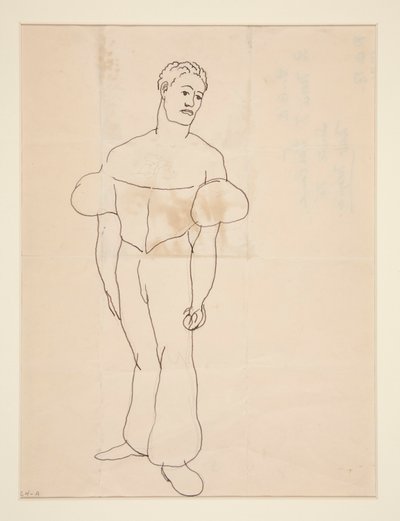 Gjøgler, eller mann i kostyme av Charles Demuth