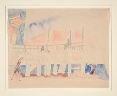 Pier med fire figurer av Charles Demuth