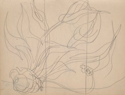 Skissebok: 36 sider totalt, som inneholder 28 skisser (inkludert studier for Demuth av Charles Demuth