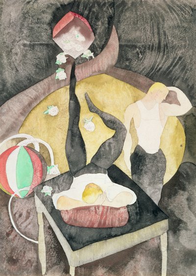 Two Acrobat Jugglers, 1916 (wc på papir) av Charles Demuth