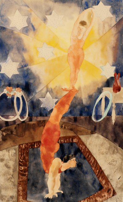 To akrobater i rød strømpebukse av Charles Demuth
