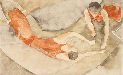 To trapesartister i rødt av Charles Demuth