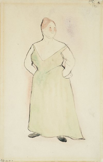 Kvinne i aftenkjole av Charles Demuth