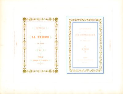 Dekorative boktittelrammer for fransk litteratur (trykt) av Charles Derriey