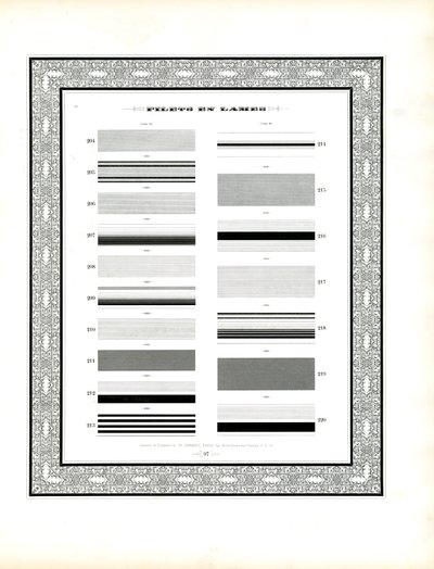 Typografiske linjeelementer - Filets en Lames, tredje serie (trykk) av Charles Derriey