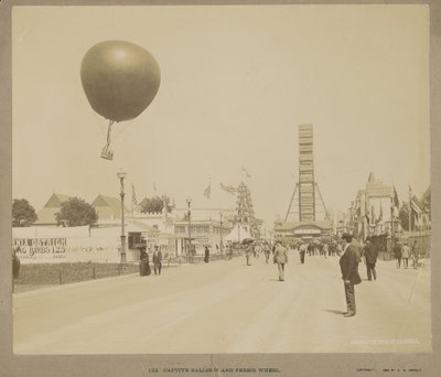 Fangeballong og pariserhjul, World Columbian Exposition, Chicago av Charles Dudley Arnold